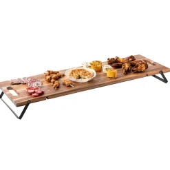 Acacia Lux Tabla Para Servir Negro, Natural