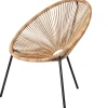 Acapulco Silla Lounge Negro, Natural