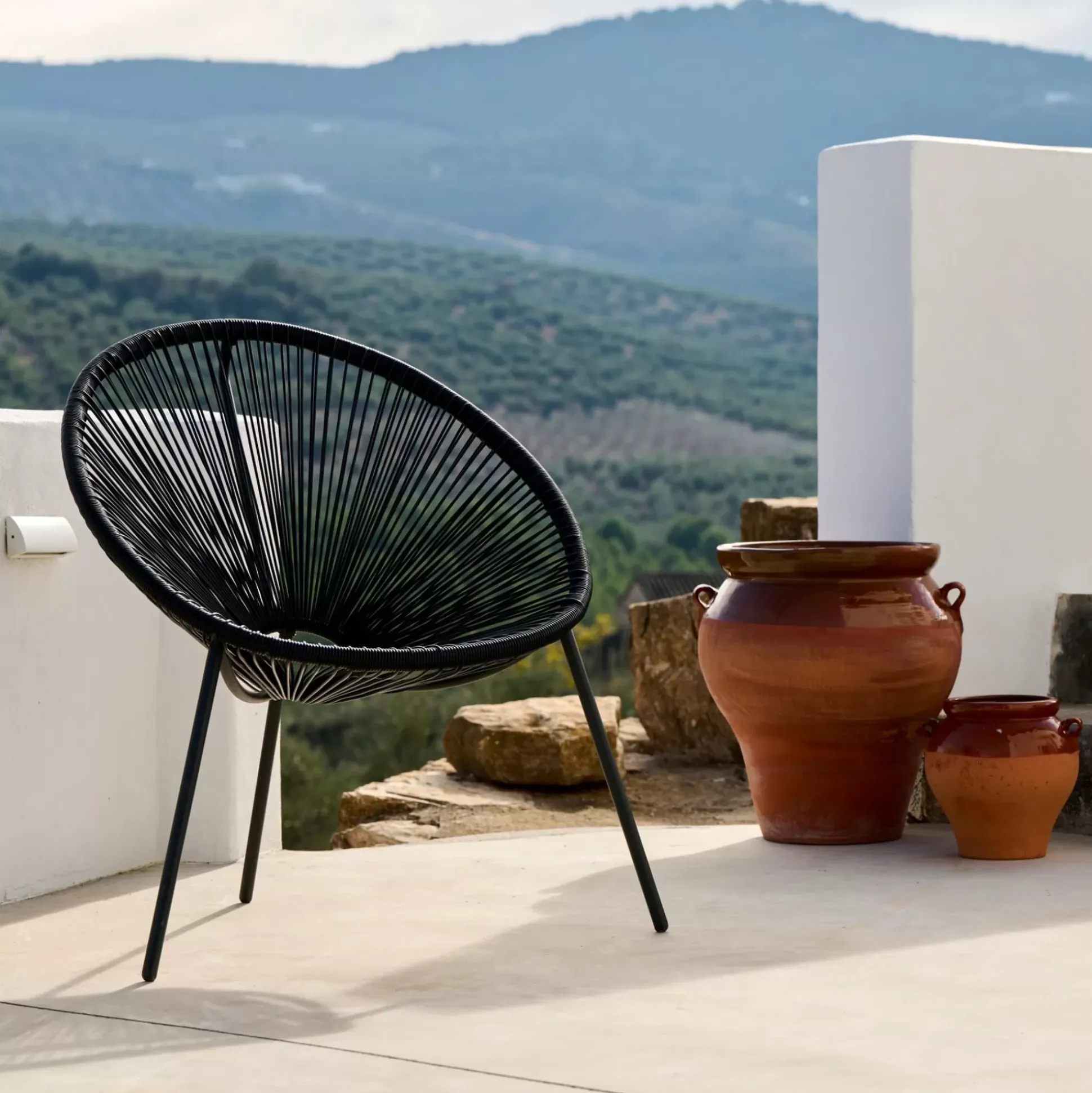 Acapulco Silla Lounge Negro
