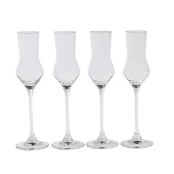 After Dinner Copas De Grappa Juego De 4 Transparente