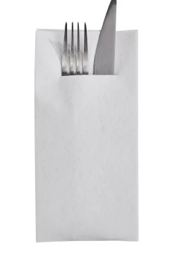 Airlaid Servill./Cubiert. Juego De 12 Gris