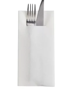 Airlaid Servill./Cubiert. Juego De 12 Blanco