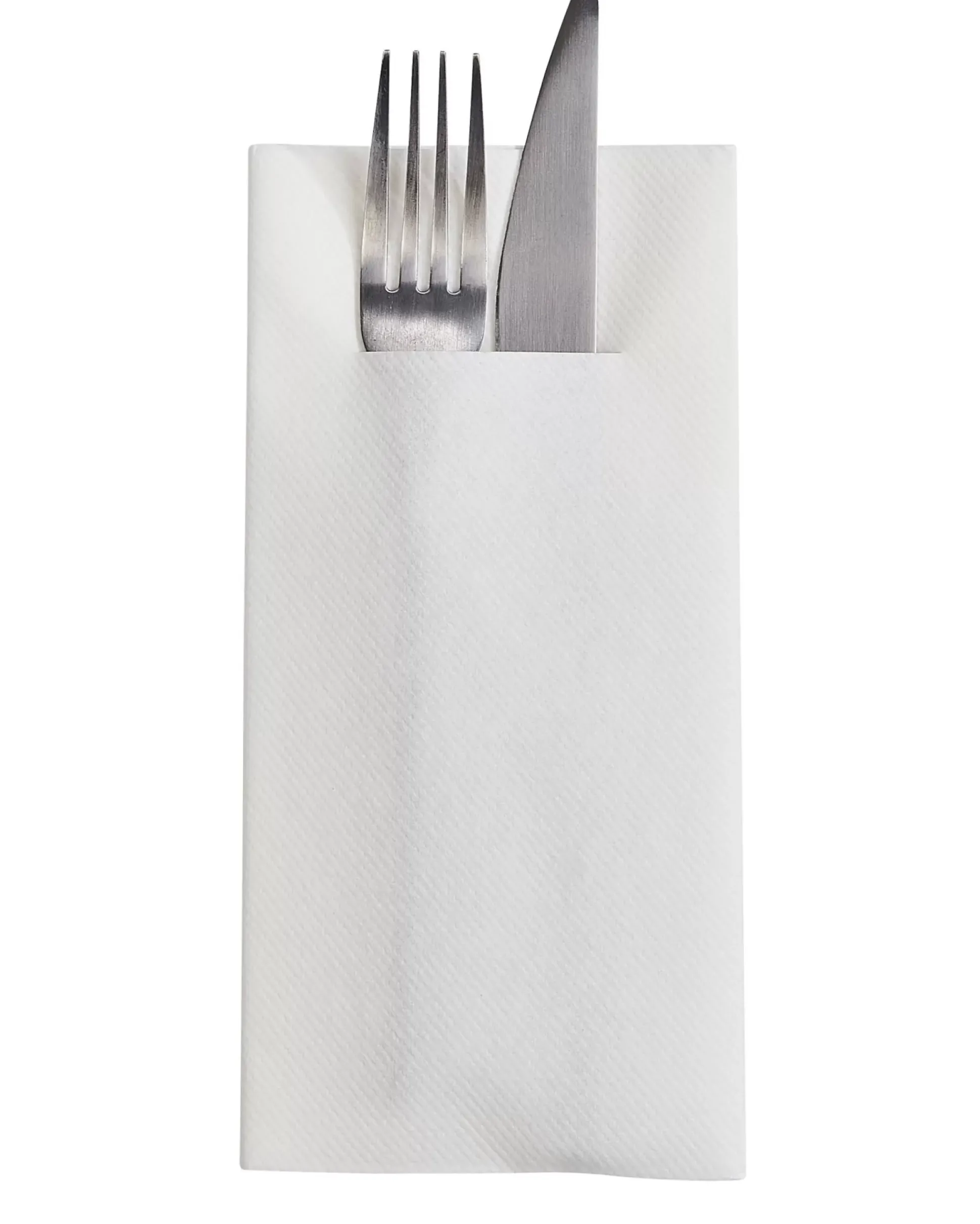Airlaid Servill./Cubiert. Juego De 12 Blanco
