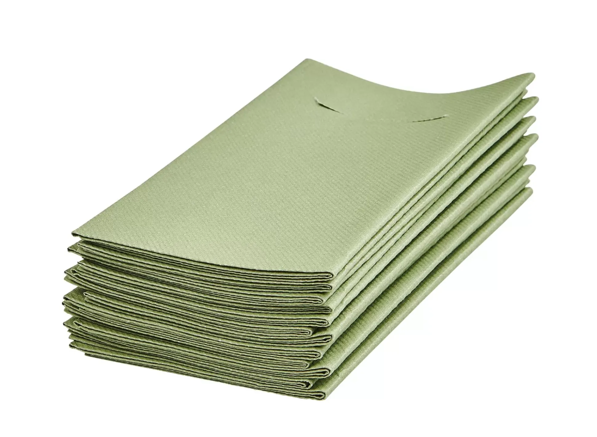 Airlaid Servill./Cubiert. Juego De 12 Verde Oliva