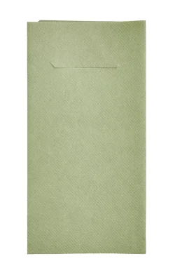Airlaid Servill./Cubiert. Juego De 12 Verde Oliva