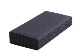 Airlaid Servill./Cubiert. Juego De 12 Negro