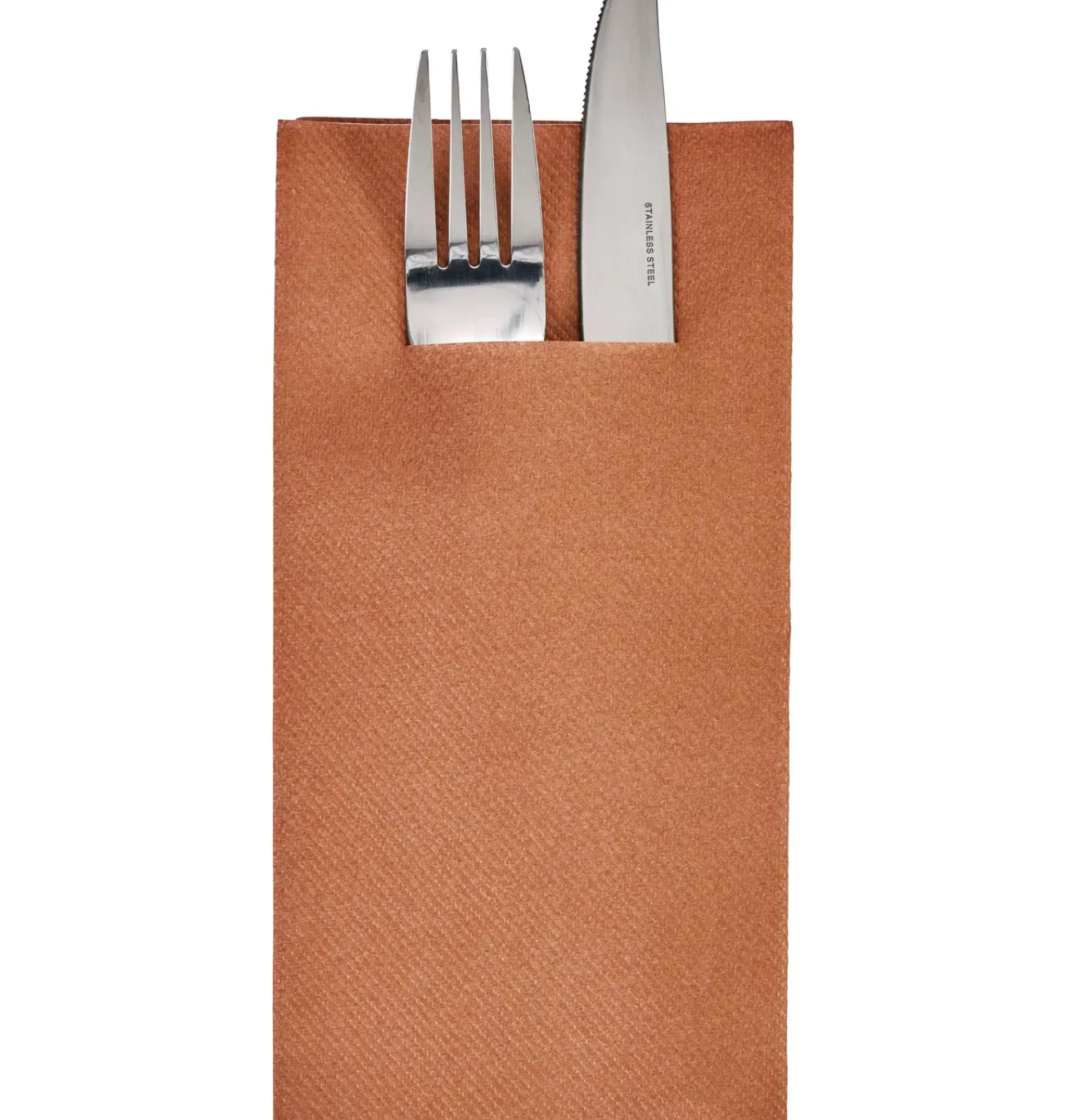 Airlaid Servilletas/Cubiert. Juego De 12 Bronceado