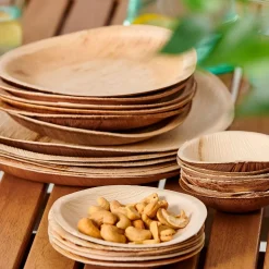 Areca Leaf Platos Juego De 6 Natural