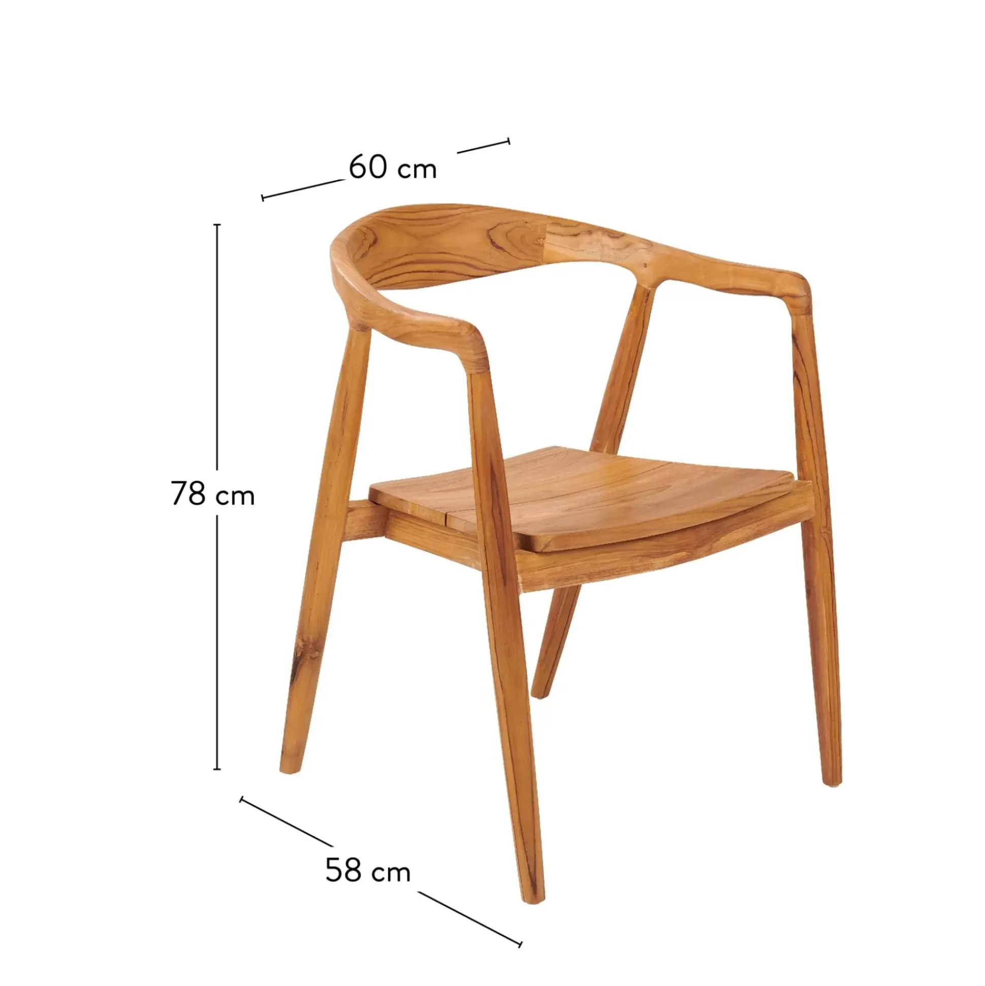 August Silla Ancho Asiento: 46 Cm
