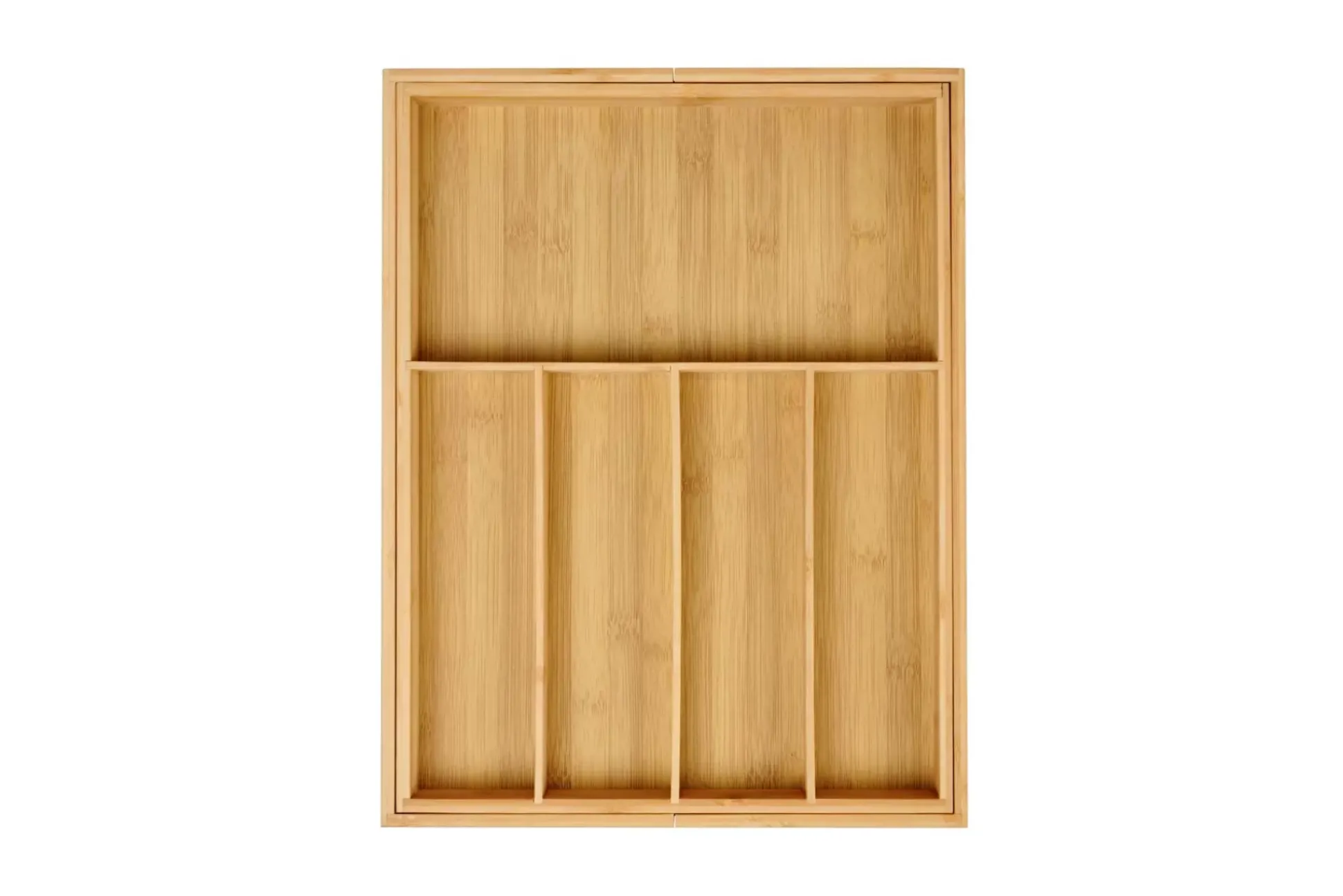 Bamboo Organizador Cajon Extensible Natural