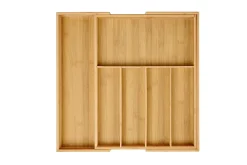 Bamboo Organizador Cajon Extensible Natural