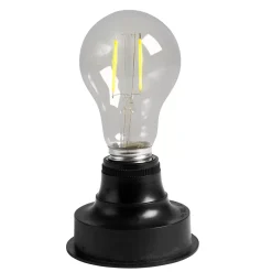 Bati Pila Bombilla E27 Transparente