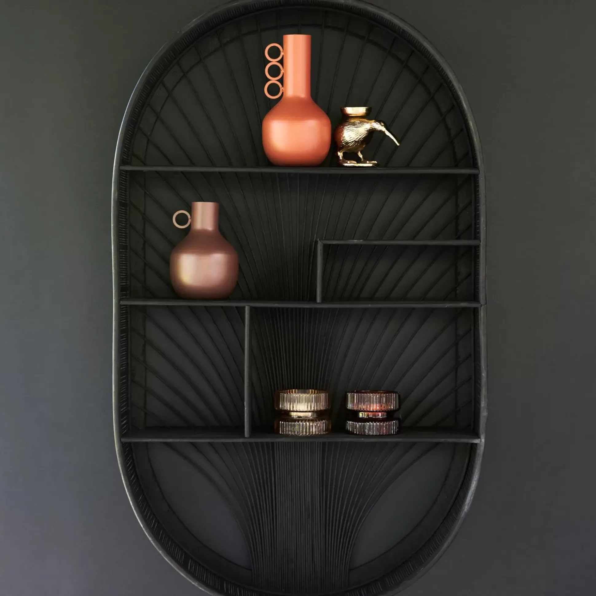 Bavi Estanteria De Pared Negro