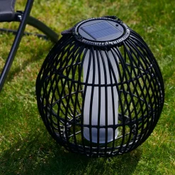 Bo Lampara Solar Negro