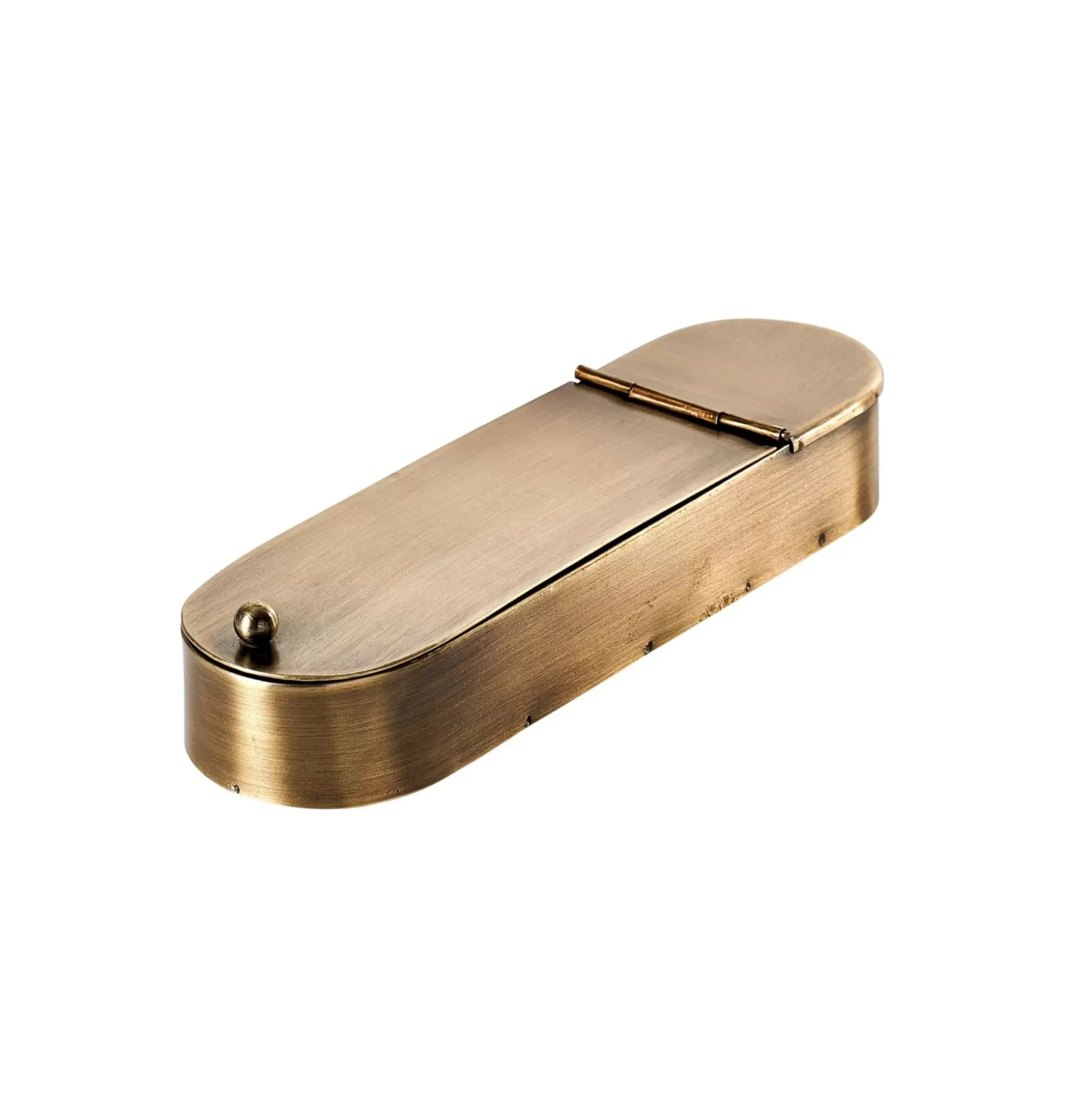 Brass Cubo Basura Mesa Bronceado