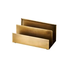 Brass Soporte Para Cartas 2 Compart. Bronceado