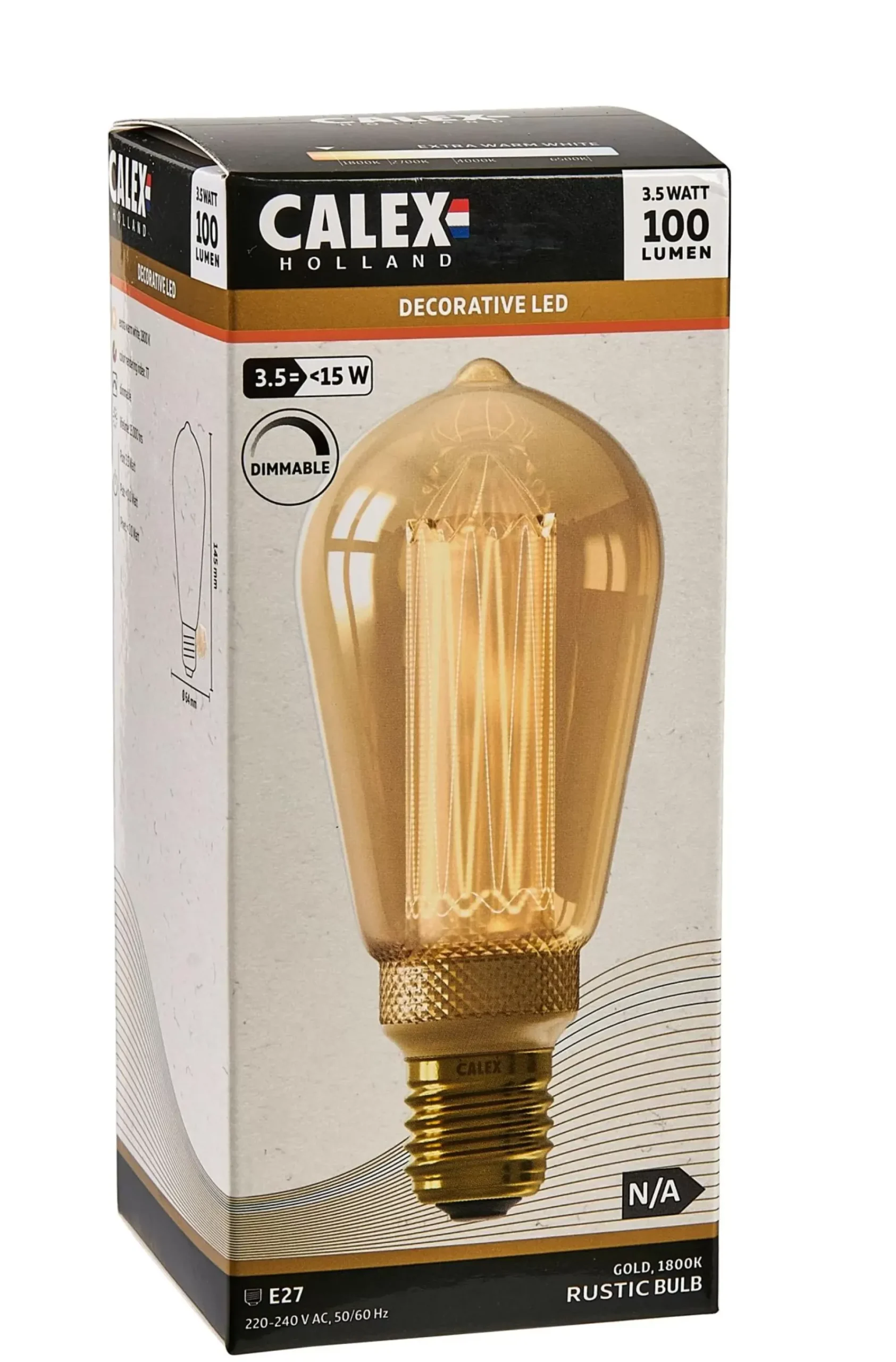 Calex Lampara Led E27 1800K