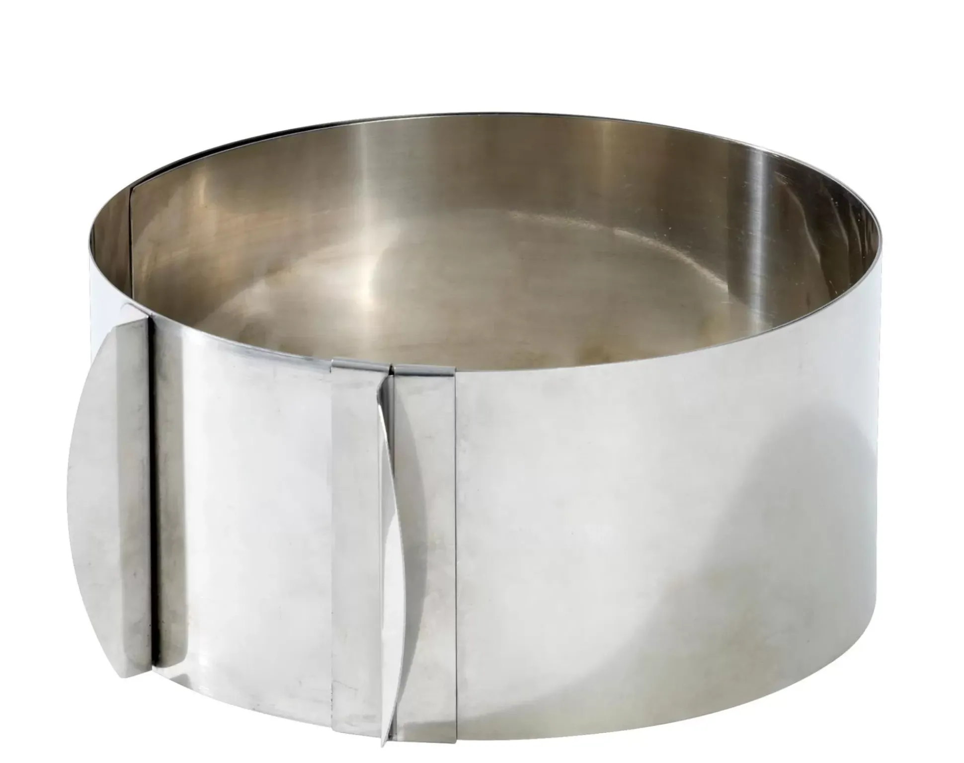 Caramella Molde Anillo Tarta Ajustable Plateado