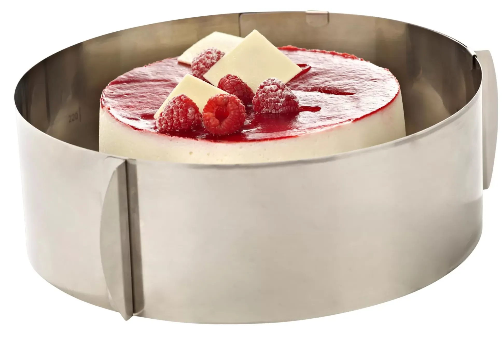 Caramella Molde Anillo Tarta Ajustable Plateado