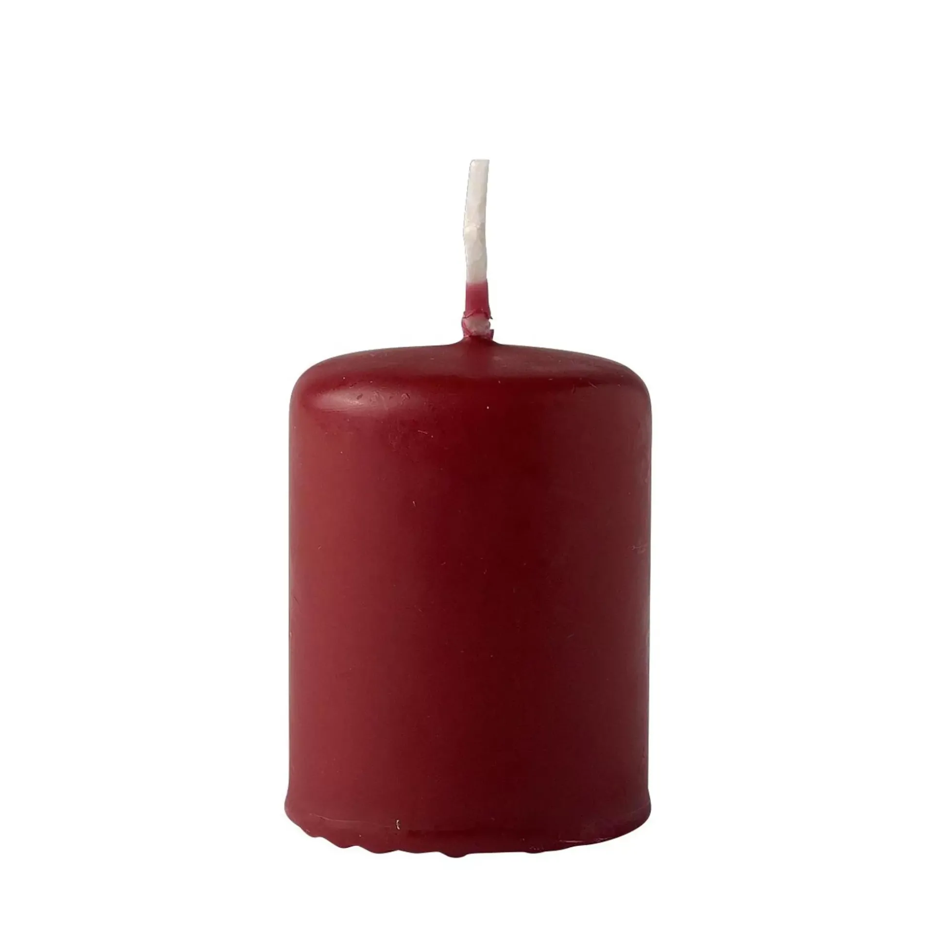 Cilindro Cilinderkaars Rojo Oscuro