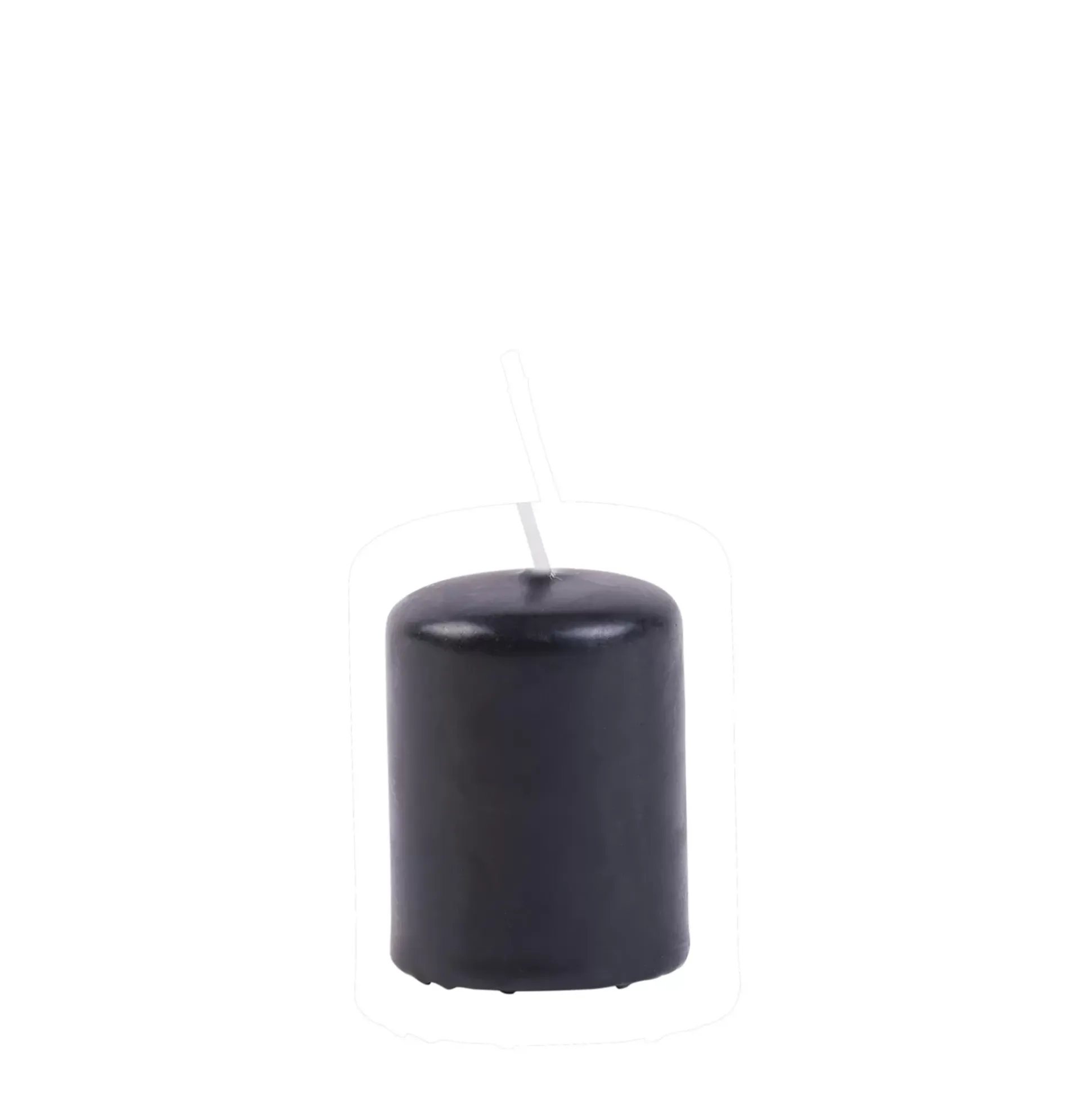 Cilindro Vela Cilindrica Negro