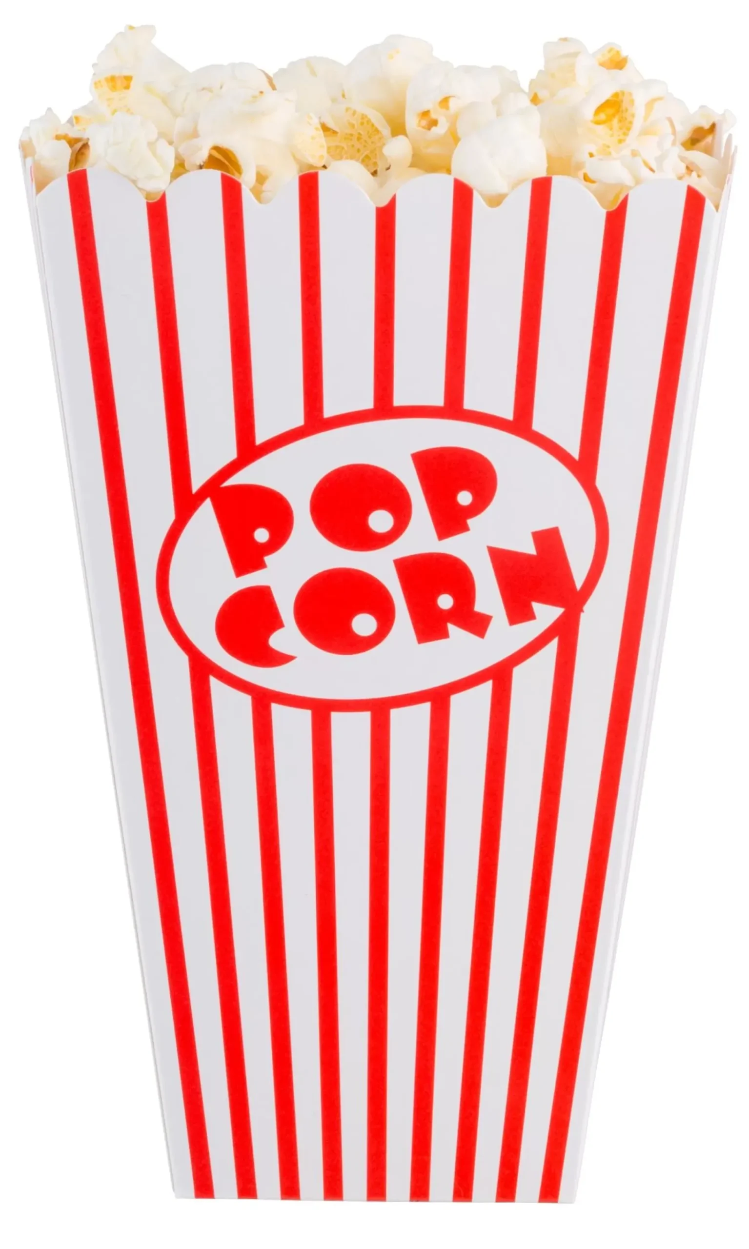 Cinema Vaso De Palomitas Juego De 8 Blanco, Rojo