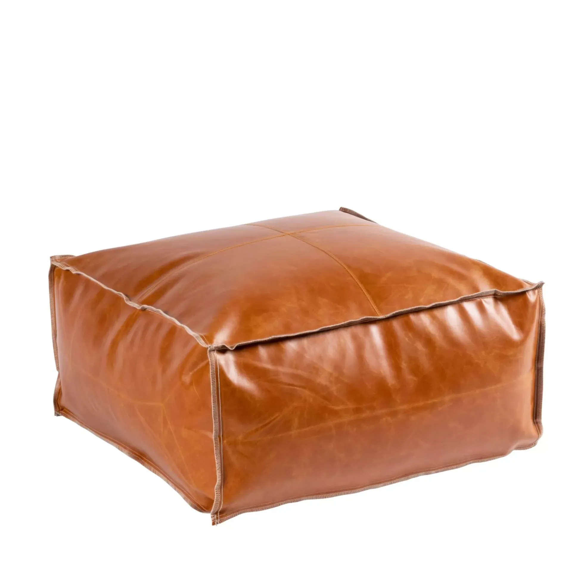 Cognac Puf Marron