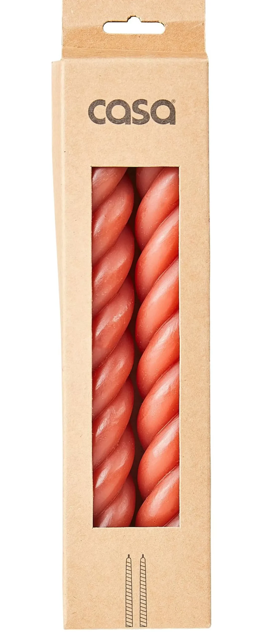 Curl Velas Juego De 2 Rojo
