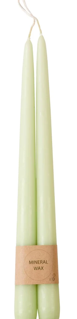 Duo Velas Largas Juego De 2 Verde