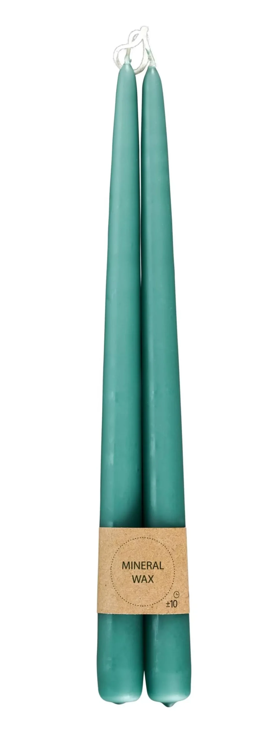 Duo Velas Largas Juego De 2 Menta
