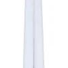 Duo Velas Largas Juego De 2 Blanco