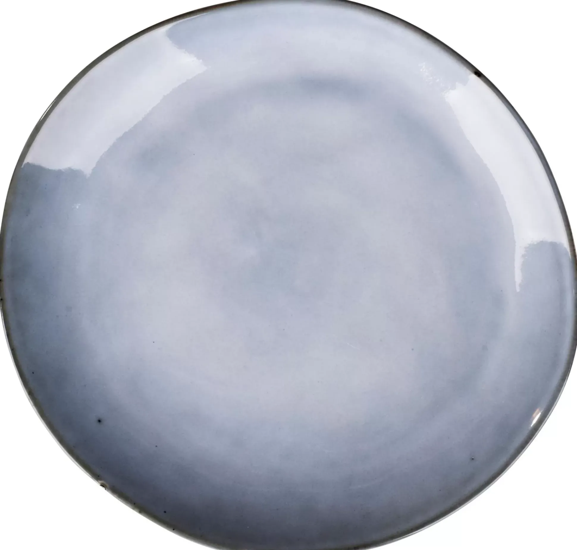 Earth Ice Plato De Postre Azul Claro