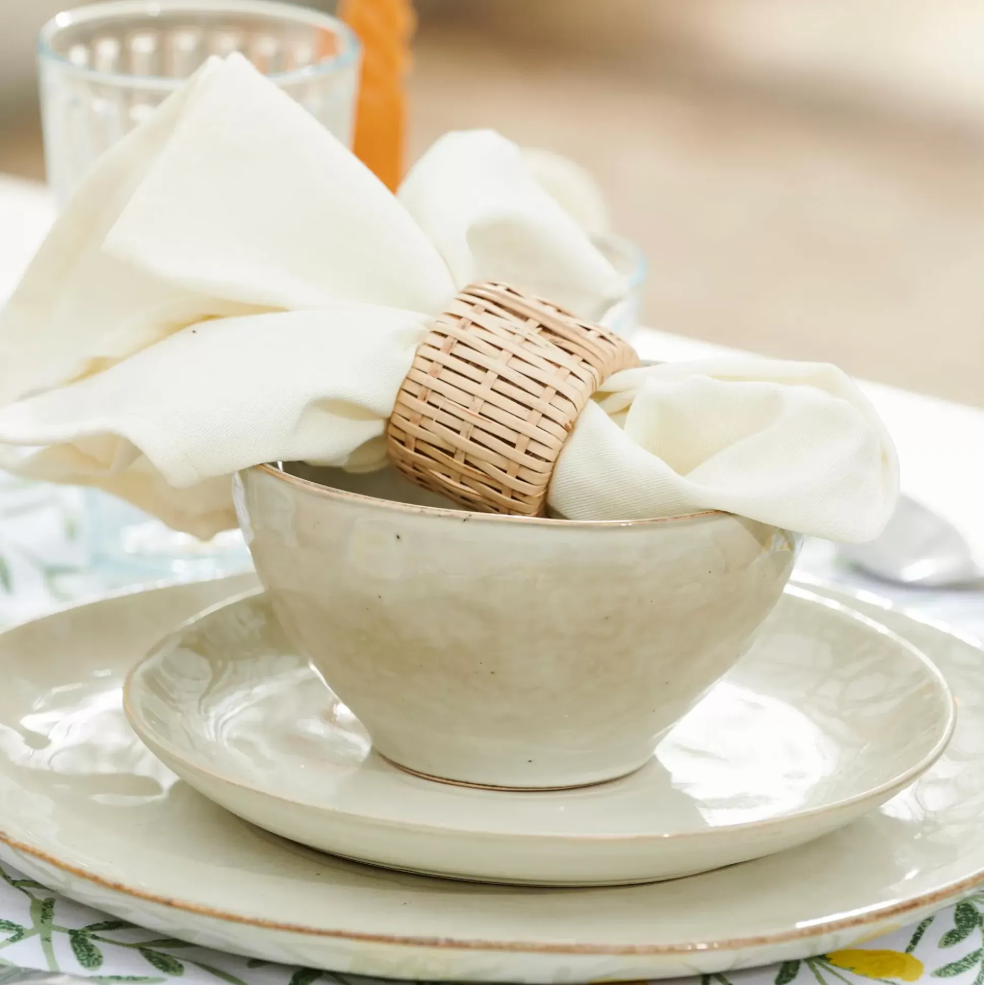 Earth Marl Plato De Postre Crema
