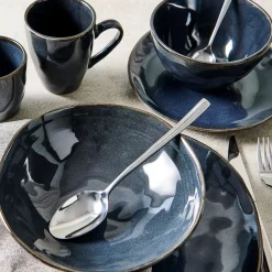 Earth Ocean Plato De Postre Azul