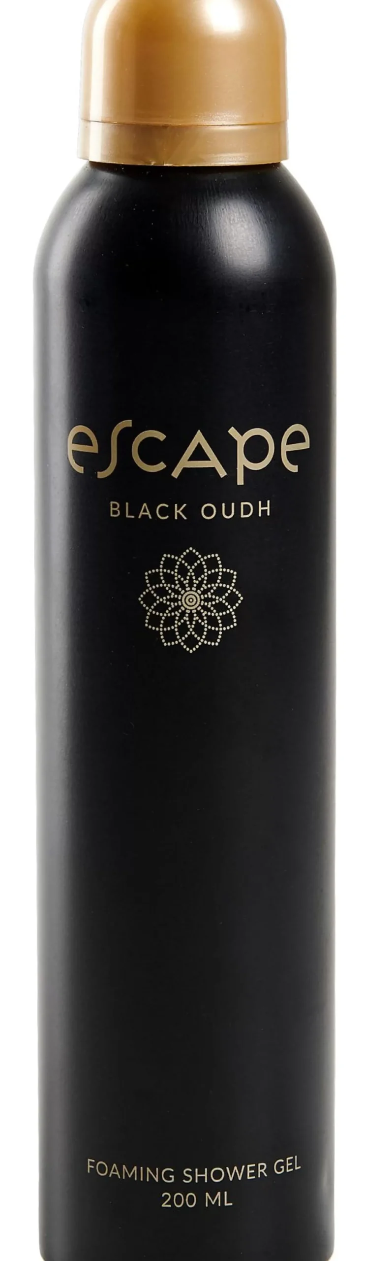 Escape Black Oudh Espuma De Ducha En Botella Negro Negro