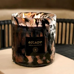 Escape Indian Inspiration Vela Perfumada Xl Negro, Cobrizo, Multicolor