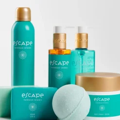 Escape Senses Espuma De Ducha En Botella Turquesa