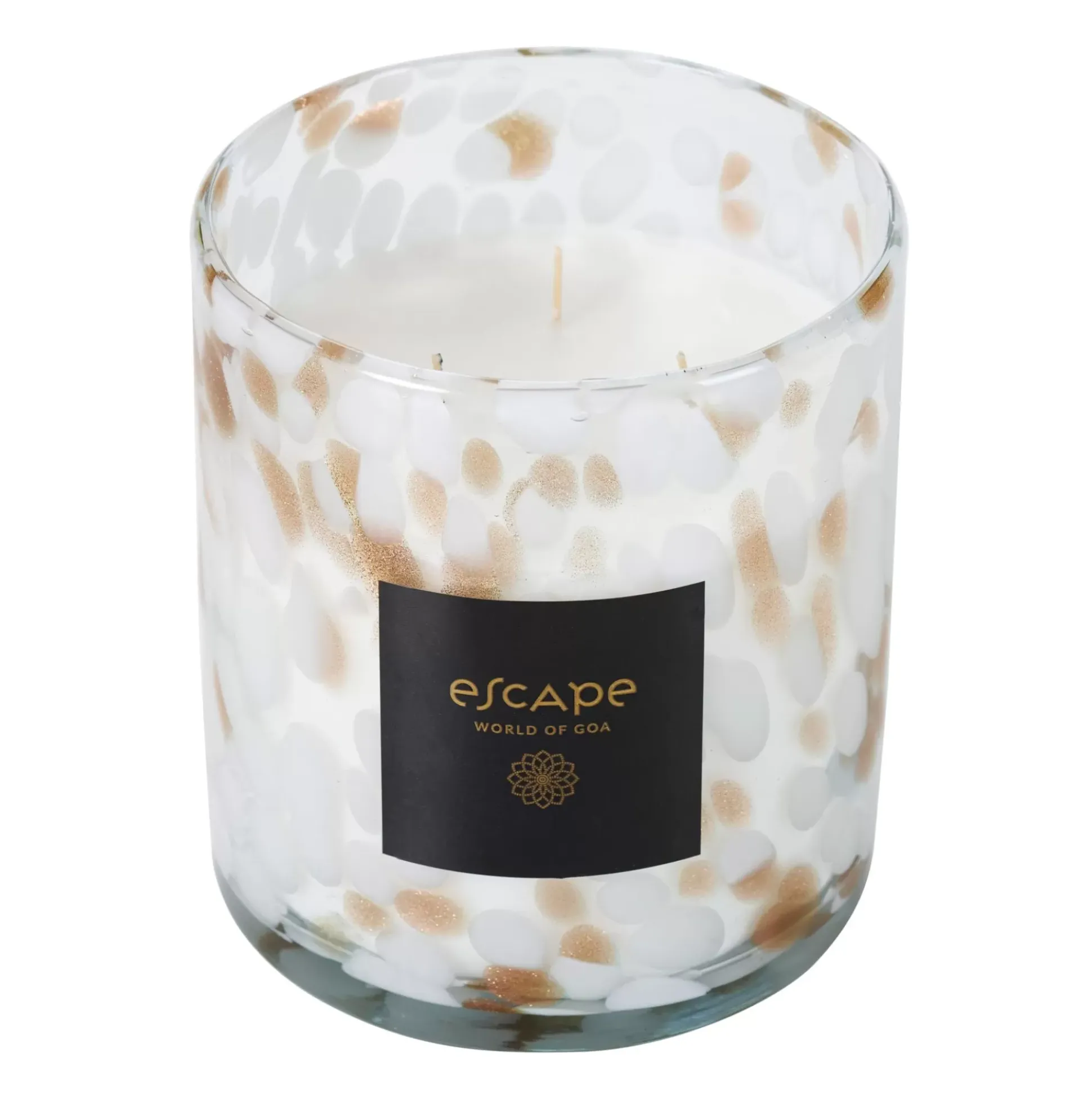 Escape World Of Goa Vela Perfumada Blanco, Dorado, Multicolor