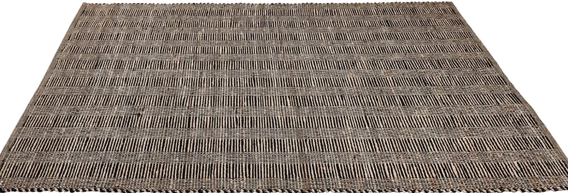 Ethnic Alfombra Negro, Natural