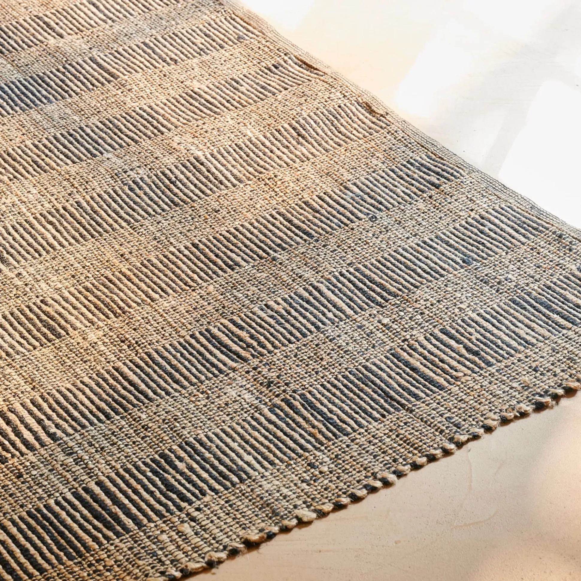 Ethnic Alfombra Negro, Natural