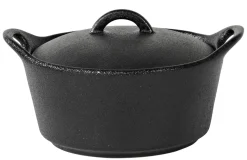 Fero Cazuela Para Horno Con Tapa Negro