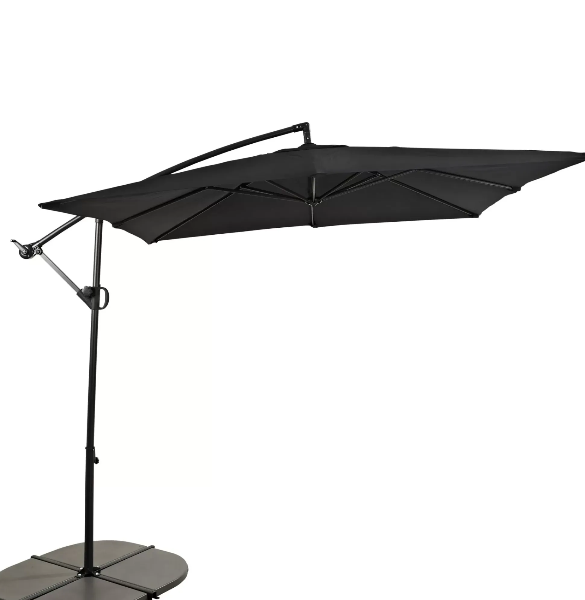 Fiji Parasol Colgante Sin Pie Negro