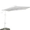 Fiji Parasol Colgante Sin Pie Gris Claro