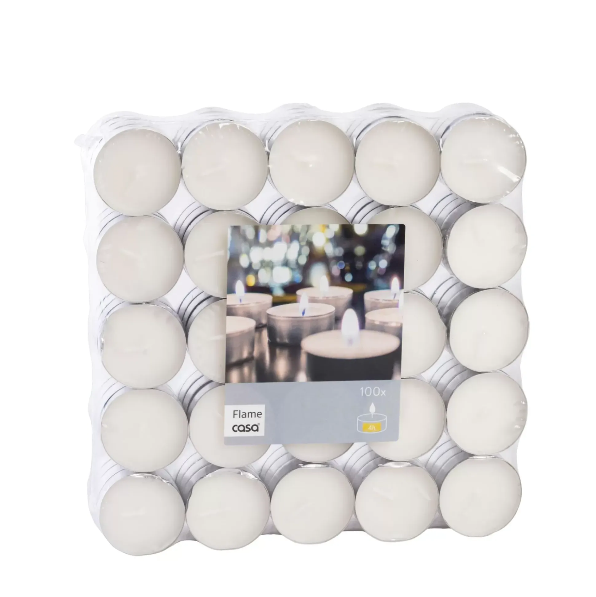 Flame Velas Pequenas Juego De 100 Blanco