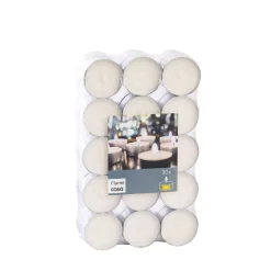 Flame Velas Pequenas Juego De 30 Blanco