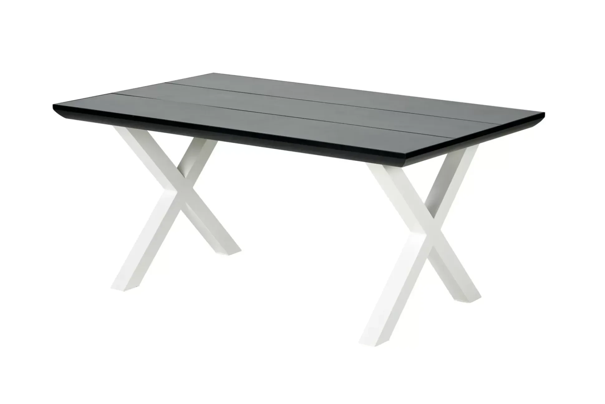 Formax Mesa De Jardín Con Patas En X Negro/Blanco