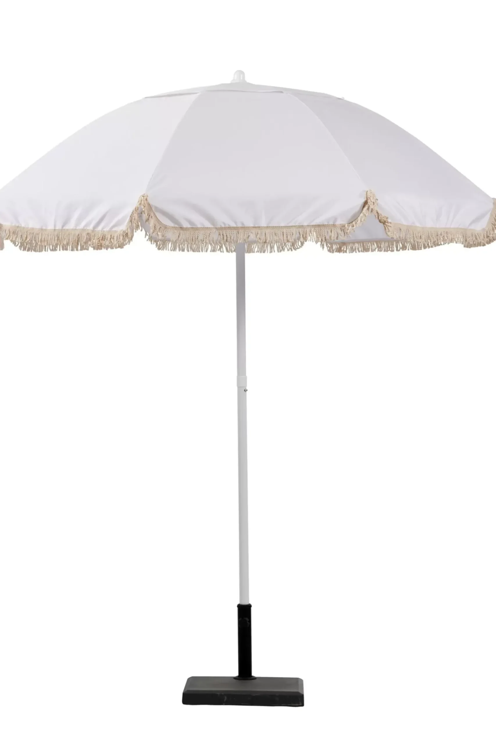 Franja Parasol Sin Pie De Sombrilla Blanco
