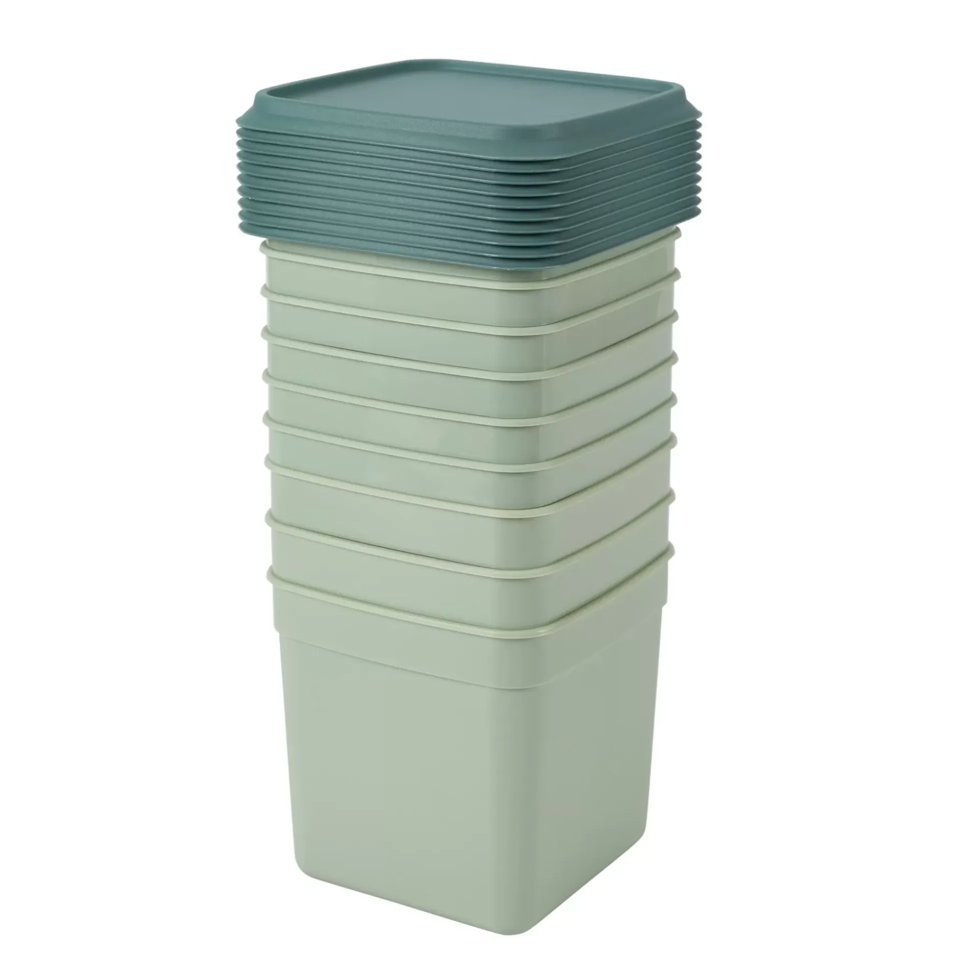 Freezer Cajas Congeladoras Juego De 10 Menta, Verde Oscuro