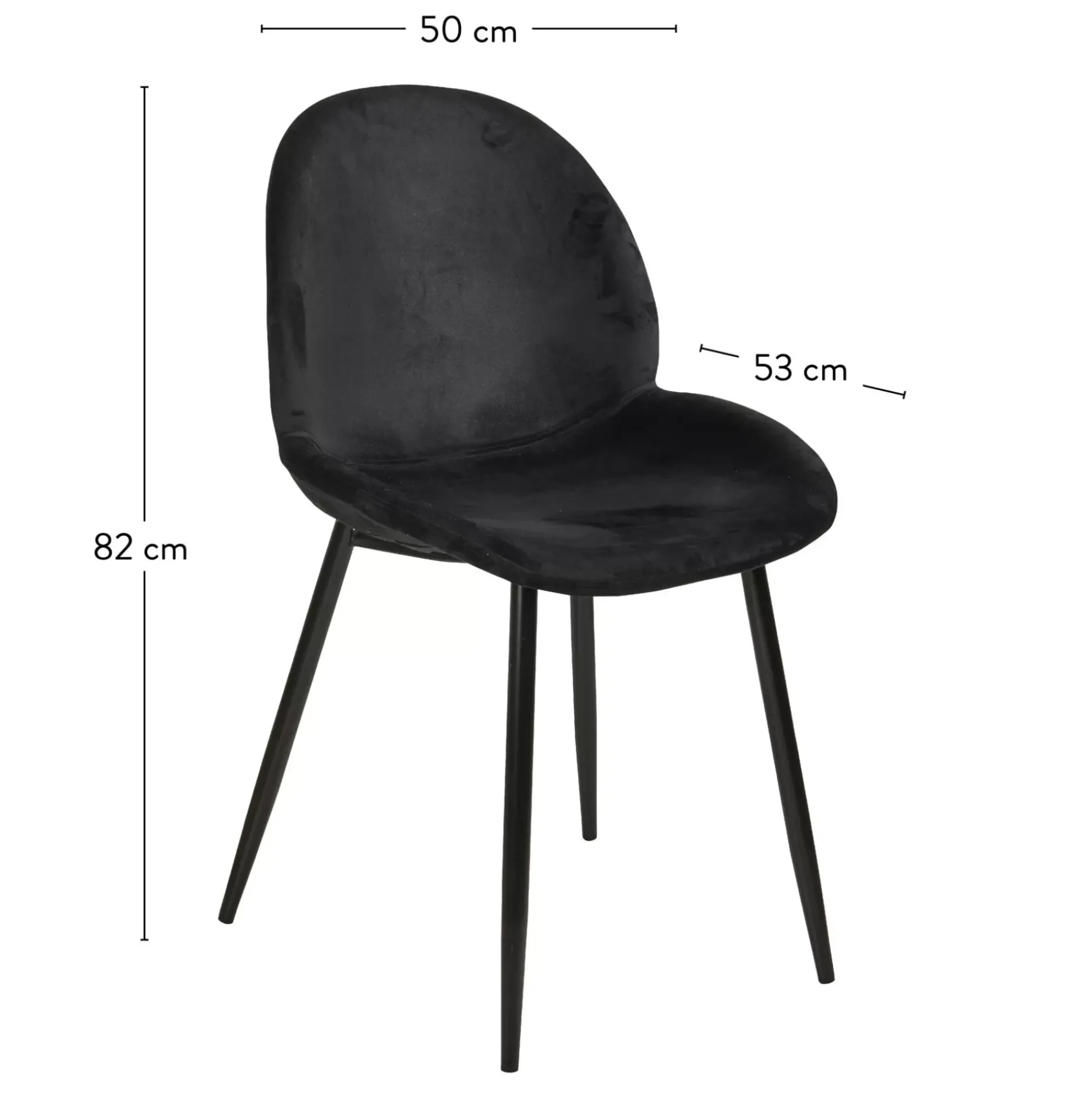 Freyo Silla De Comedor Negro