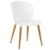 Frida Silla De Concha Blanca/Natural